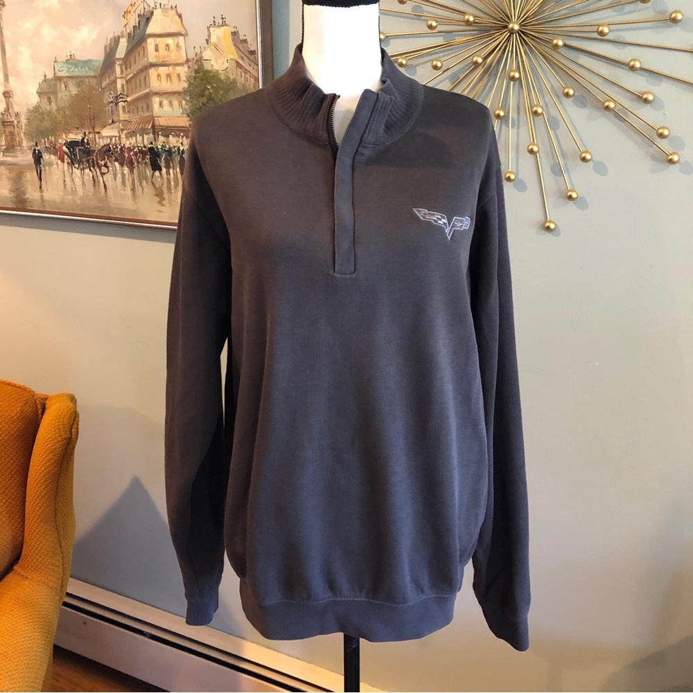 Cutter & Buck Corvette Logo 3/4 Zip Pullover Shirt - Men’s Size M
